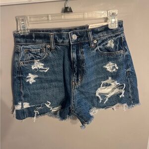 American Eagle dark wash denim shorts, new with tags